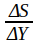 ΔS/ΔY